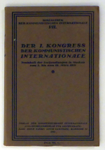 Der I. Kongress der Kommunistischen Internationale