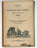 Erste Fahrt der Schweizerischen Künstlergesellschaft nach Zofingen 1805