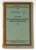 Die ausw&auml;rtige Politik Sowjet-Russlands