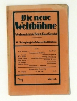 Die neue Weltb&uuml;hne