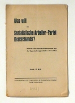 Was will die Sozialistische Arbeiter-Partei Deutschlands?