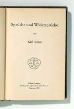 Spr&uuml;che und Widerspr&uuml;che
