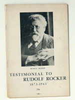 Testimonial to Rudolf Rocker 1873-1943