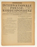 Internationale Presse-Korrespondenz f&uuml;r Politik, Wirtschaft und Arbeiterbewegung