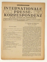 Internationale Presse-Korrespondenz f&uuml;r Politik, Wirtschaft und Arbeiterbewegung