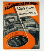 Fifth Paramount Pictures song folio with words and music
