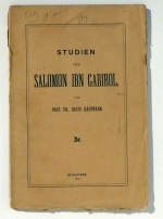 Studien über Salomon Ibn Gabirol