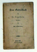 Das Gebetbuch des Dr. Vogelstein