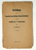 Verfassung des Deutsch-Israelitischen Gemeindebundes nach den Beschlüssen des XV. Gemeindetages vom 23. Januar 1921