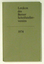 Lexikon des Berner Schriftstellervereins 1974