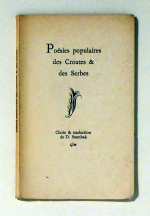 Poésies populaires des Croates & des Serbes