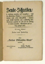 Sende-Schreiben in welchen erwiesen und dargethan, daß die offentlichen Bücher-Auctiones denen Gelahrten nicht allein schimpfflich, sondern auch höchst schädlich und nachtheilig sind; Worinnen zugleich die List und der Betrug so dabey vorgehet, offenbahret und an Tag geleget wird.