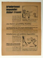 Arbeiterinnen! Angestellte! Mütter! Frauen!
