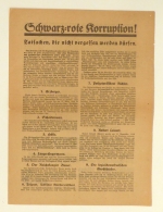 Schwarz-rote Korruption! Tatsachen, die nicht vergessen gehen d&uuml;rfen