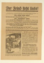 Der Feind steht links! W&auml;hlt deutschnational - Liste 5