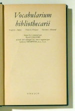 Vocabularium bibliothecarii. English-French-German
